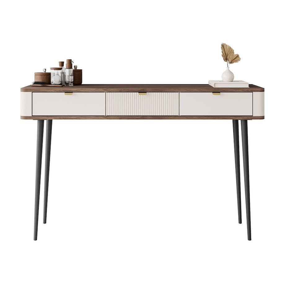 Konsola AUTUMN z szufladami, Kaszmir / Orzech