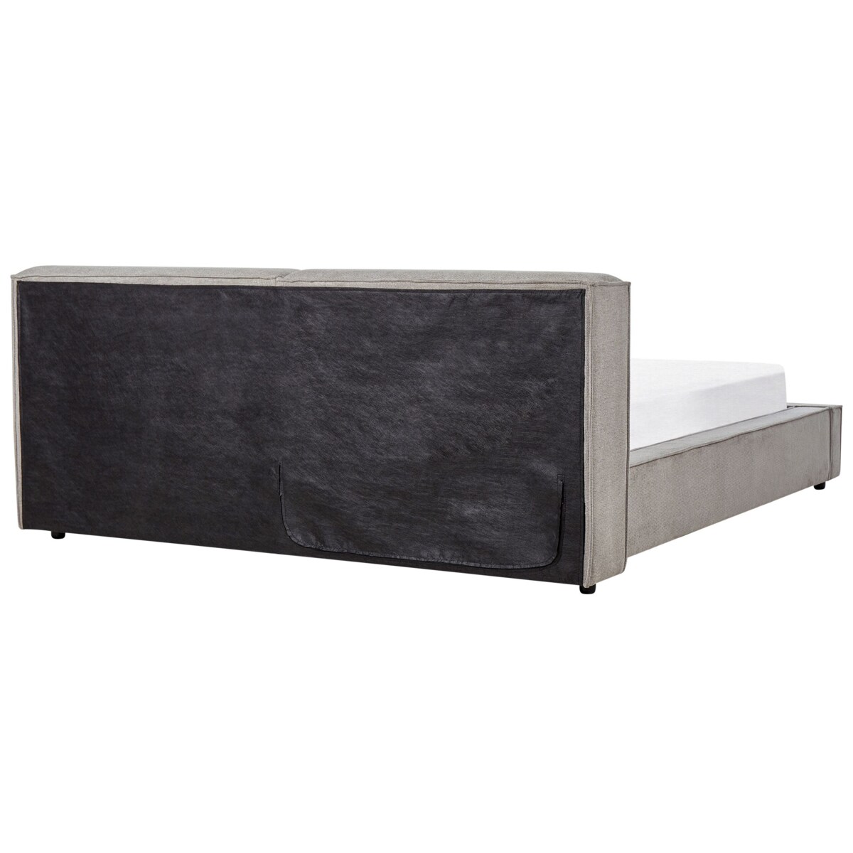 Łóżko tapicerowane 180 x 200 cm szare LINARDS