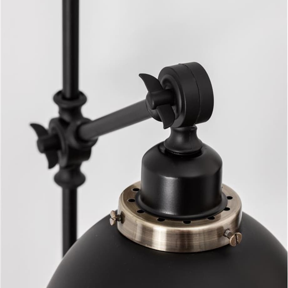 Ścienna LAMPA industrialna CURICO LE41988 Luces Exclusivas metalowa OPRAWA kinkiet regulowany czarny