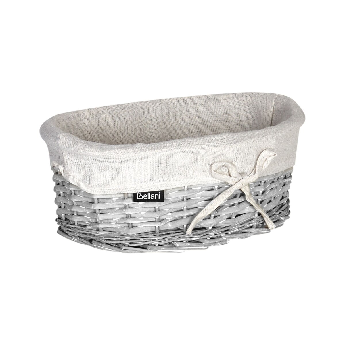 Zestaw 5 koszy wiklinowych szary VAKARI