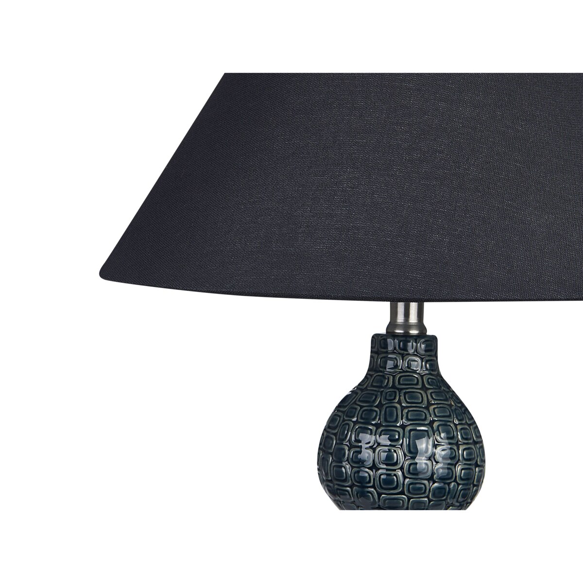 Lampa stołowa ceramiczna ciemnoniebieski z czarnym MATINA