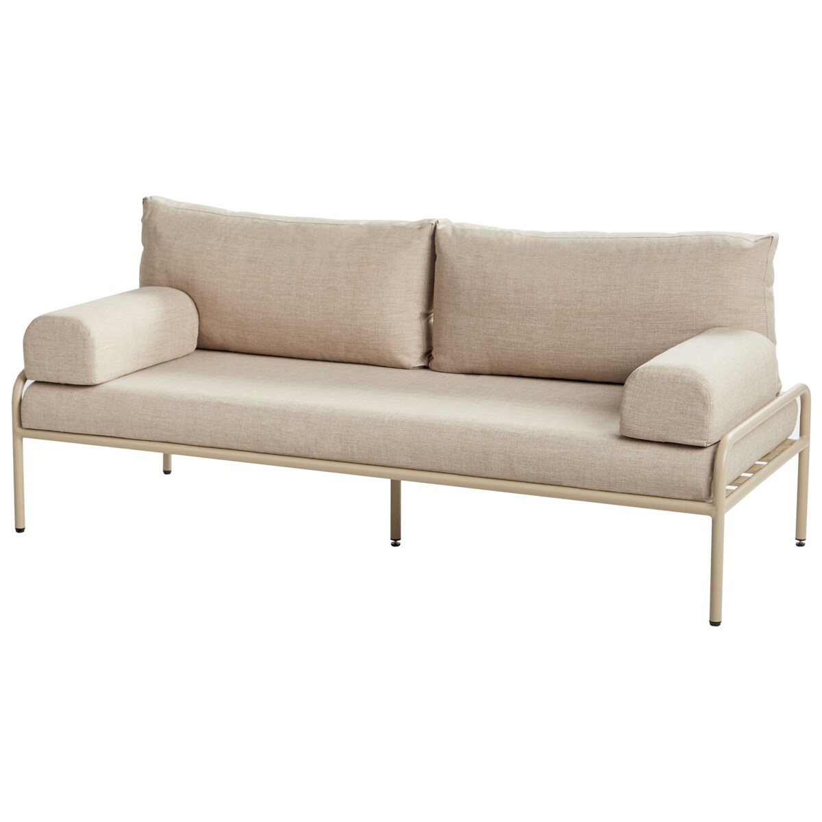 Ławka ogrodowa z poduchą Beżowy SOLOFRA