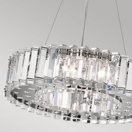 Kryształowa lampa zwieszana Crystal Skye KL-CRYSTAL-SKYE8 Kichler IP44 chrom
