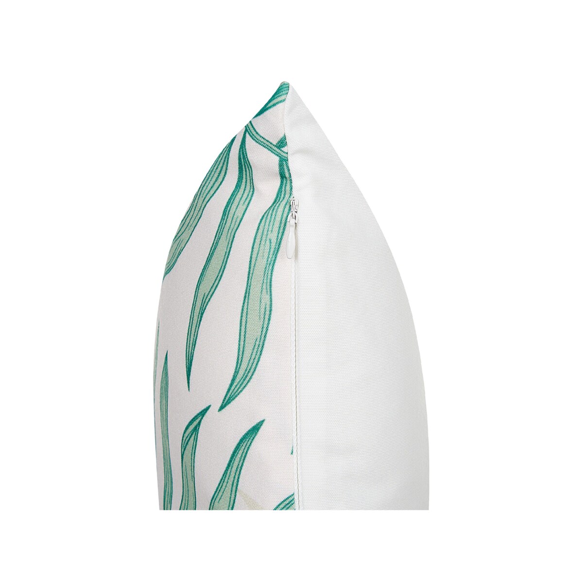 2 poduszki ogrodowe w liście 45 x 45 cm beżowy z zielonym POGGIO