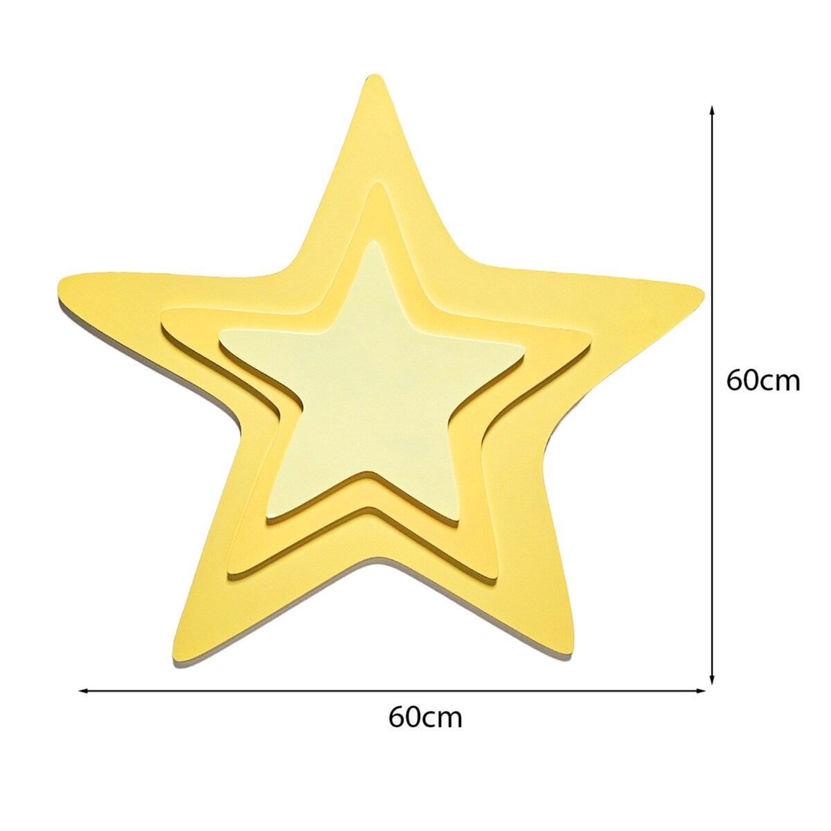 Dekoracja Ścienna Gwiazdka - Ozdoba do Pokoju Dziecięcego