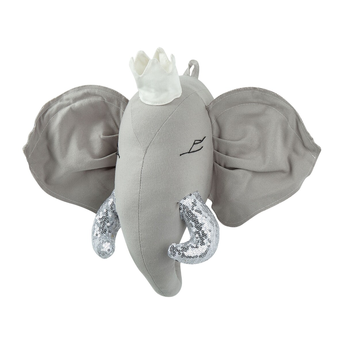 Pluszowa dekoracja ścienna słoń szary TANTOR