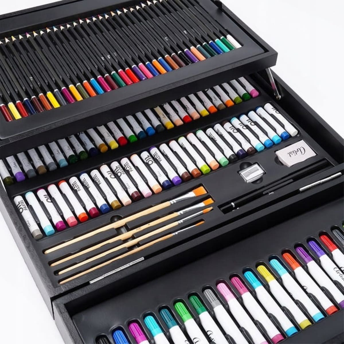 Zestaw do malowania Artystyczny do rysowania w Walizce Kredki Pastele 174 el.