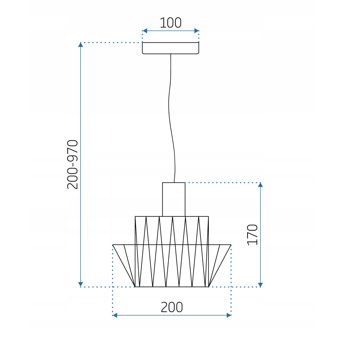 Lampa Sufitowa Wisząca Retro Druciana Vintage