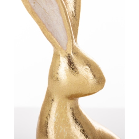 Dekoracja - złoty królik 24,5x8,5x10 cm SVELTA-2 small