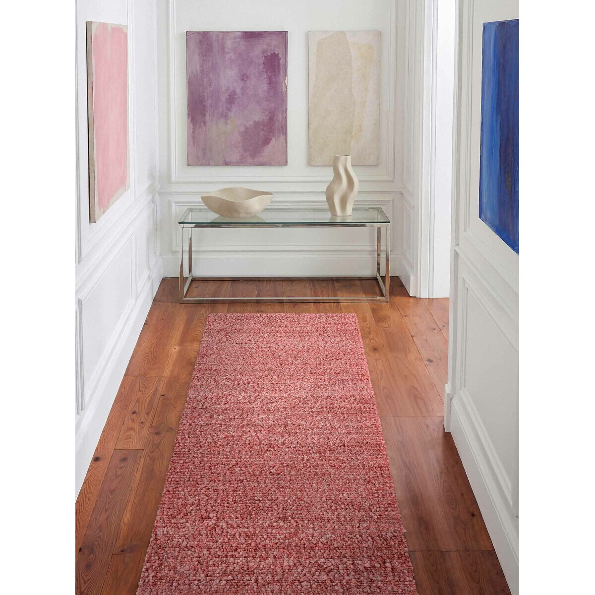 Chodnik pętelkowy do korytarza 80x300cm, TED BAKER Nothing HILL różowy