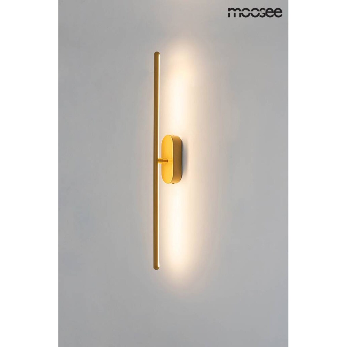 Lampa ścienna Tobia MSE010400212 prosta obrotowa złota