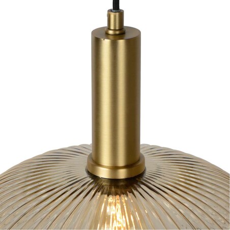 LAMPA wisząca MALOTO 45386/30/62 Lucide szklana OPRAWA loftowy zwis bursztynowy mosiądz