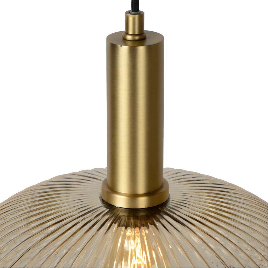 LAMPA wisząca MALOTO 45386/30/62 Lucide szklana OPRAWA loftowy zwis bursztynowy mosiądz