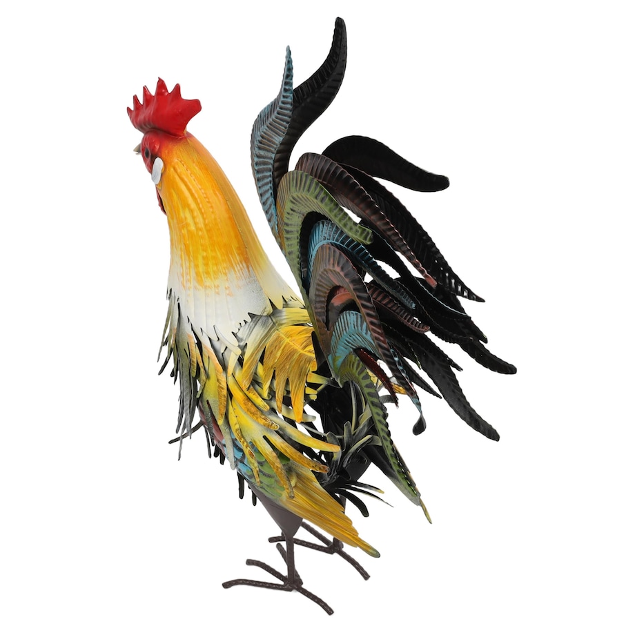 Metalowa figurka ogrodowa kogut, 40 cm