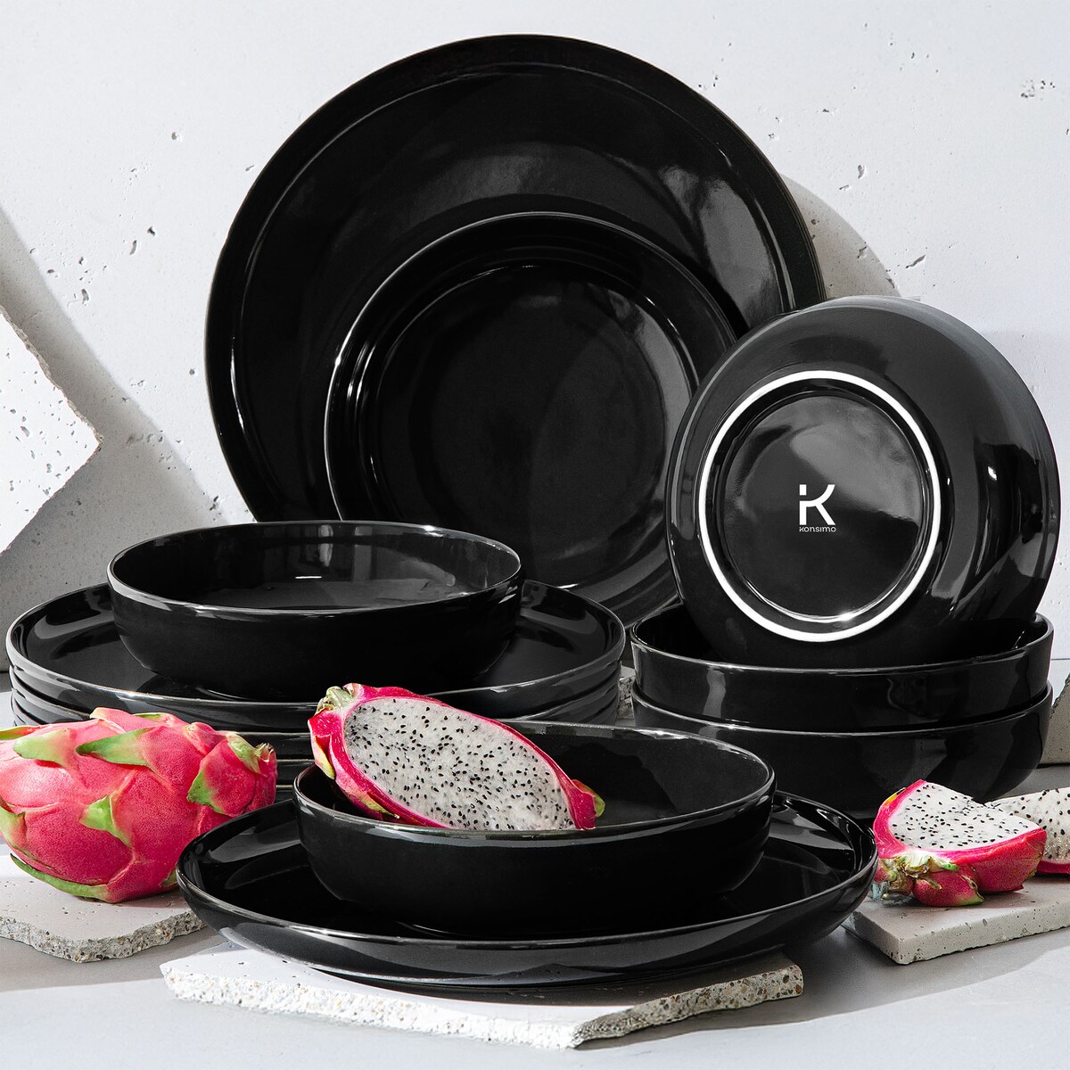 Konsimo VICTO Zestaw obiadowy 6os. (12 el.)