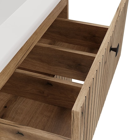 SZAFKA POD UMYWALKĘ TIGO 60 2S DĄB EVOKE RYFLOWANY FRONT + UMYWALKA