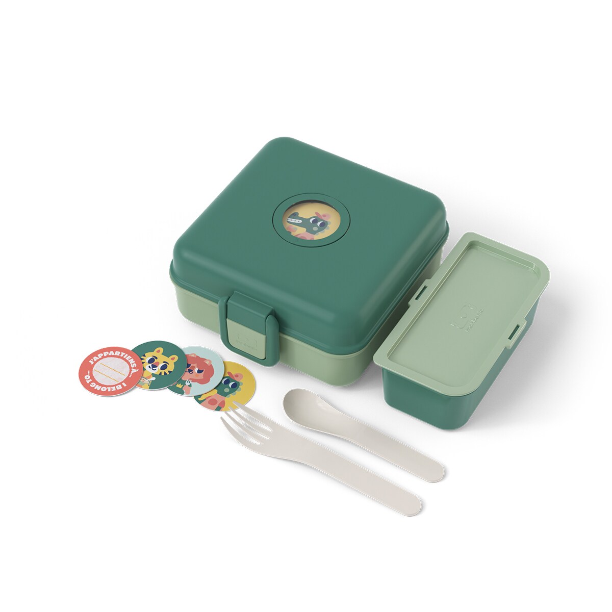 Monbento Snacky lunchbox dla dzieci 0,85 l Green Forest