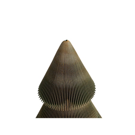 Zestaw 2 dekoracji świątecznych VEFSNA Choinka 90/122 cm Beżowy/zielony