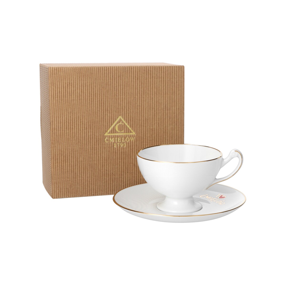 Filiżanka 170 ml ze spodkiem Empire I love Ćmielów G907