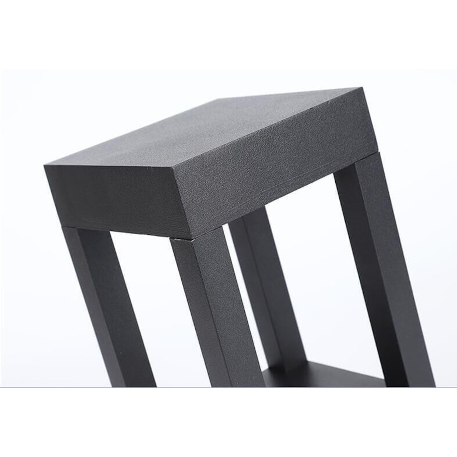 Zewnętrzna LAMPA stojąca QUBE ABIGALI-GLQ600WW 7W prostokątna OPRAWA ogrodowa LED 7W 3000K outdoor IP65 czarna, Abigali