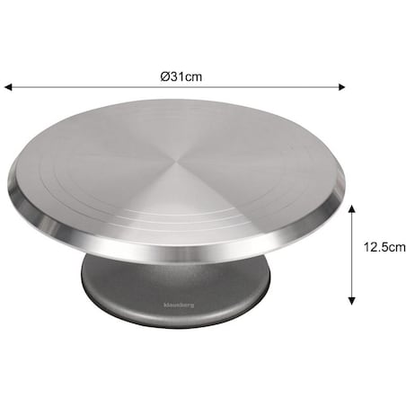 Patera obrotowa do ciast ciasta tortu babeczek 31cm KLAUSBERG