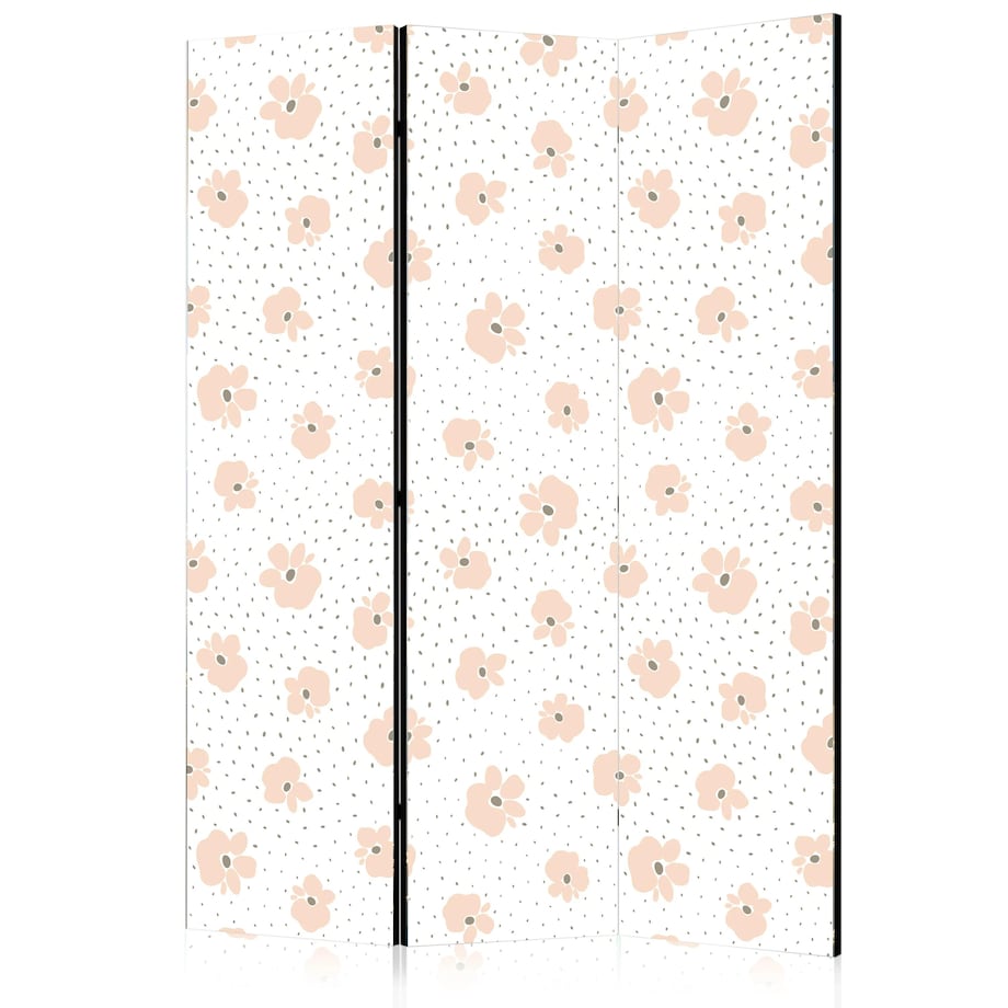 Parawan jednostronny Dla dzieci 135x172 cm 3-częściowy czarny