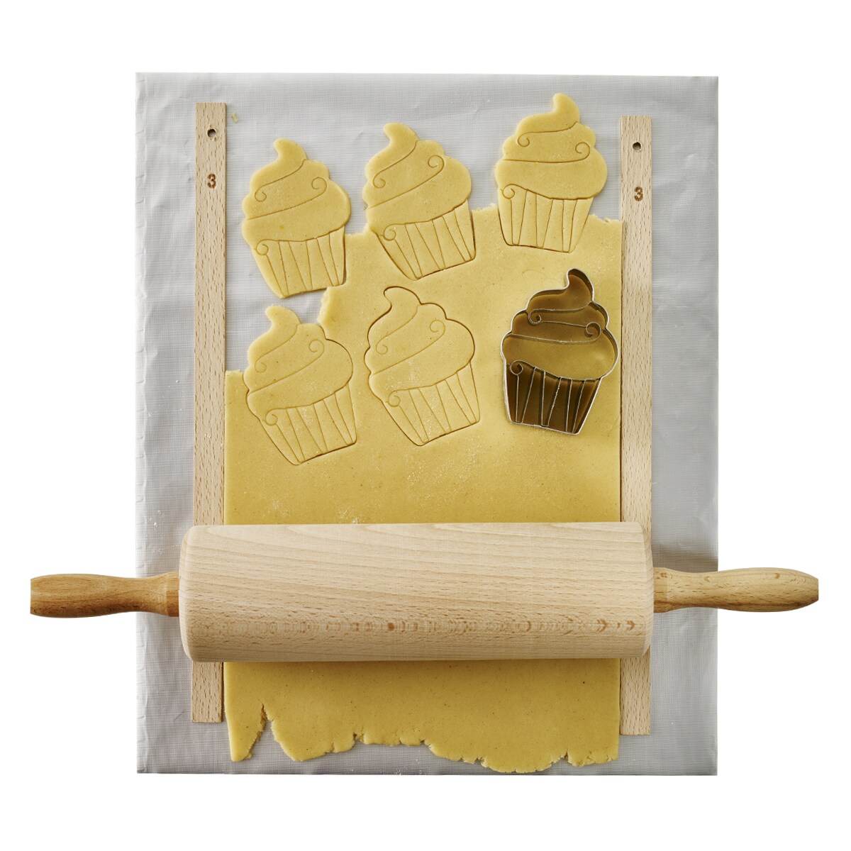 Podkładki do wałka regulujące wysokość ciasta EASY BAKING - 6 szt. / Birkmann