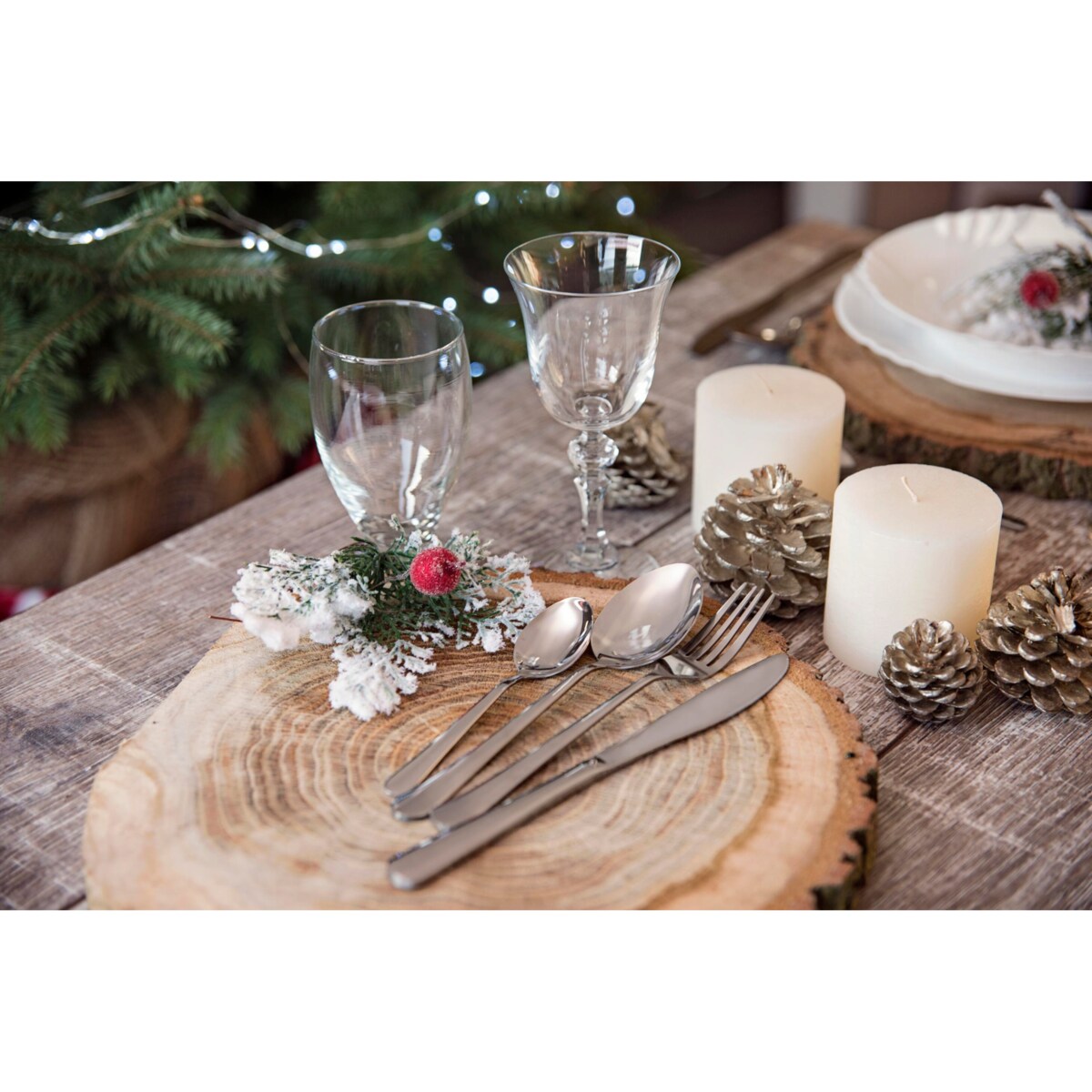 Zestaw sztućców BOSTON 24 elementy SZTUĆCE widelec nóż łyżka 6 osób