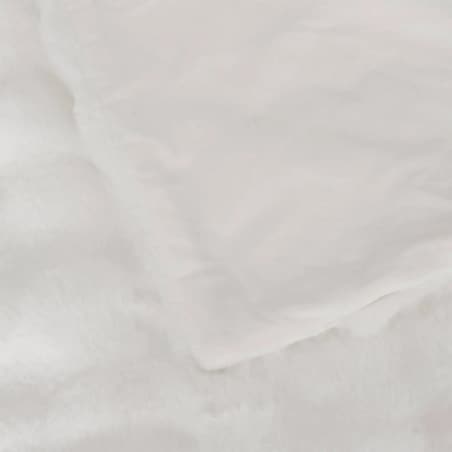 Koc pluszowy 3D, futrzany, biały, 230x180 cm, Zephy