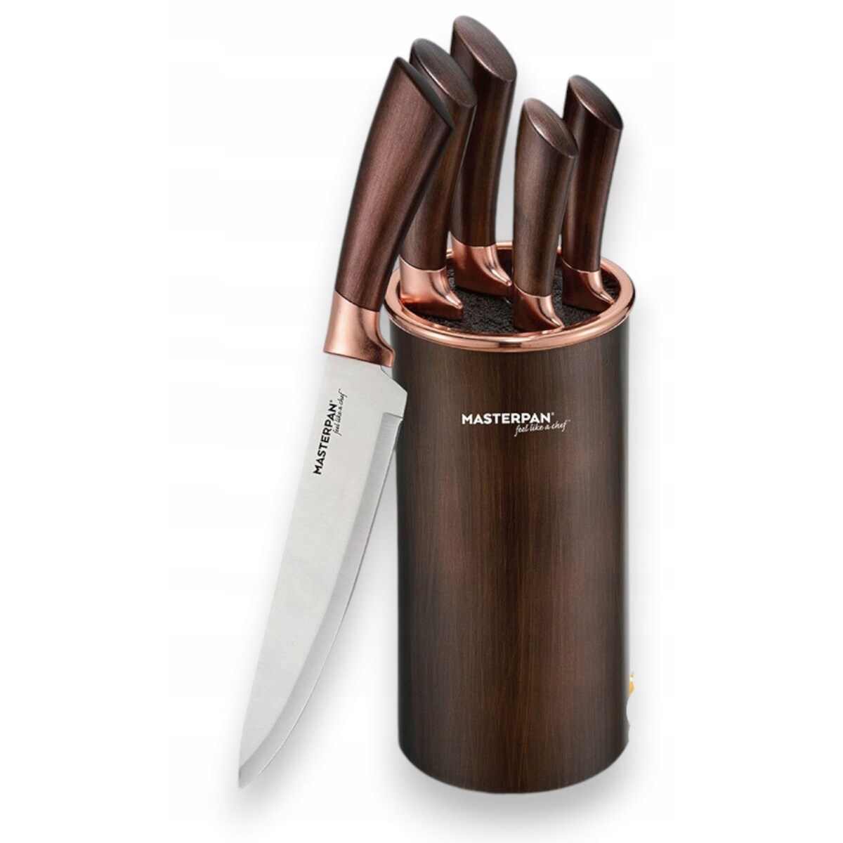 Zestaw Komplet Noży Kuchennych W Bloku 6 El. Ostre Premium