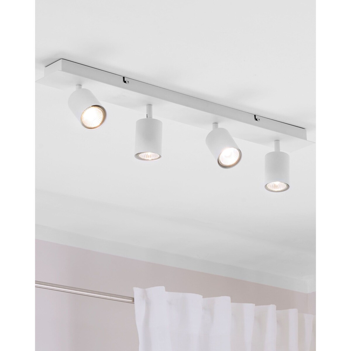 Lampa spot 4-punktowa TIGRIS Regulowana Metal Biały