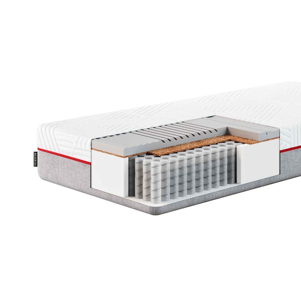 Mesonica Rosso - Kokosowy materac kokosowy 75x190 wys.: 28 cm