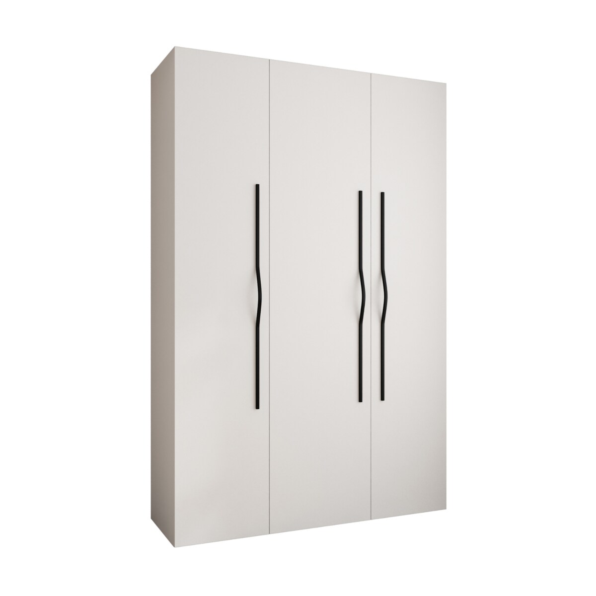 Szafa trzydrzwiowa Como 2 160 gł.50 biały+czarny