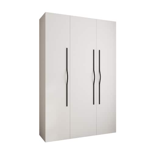 Szafa trzydrzwiowa Como 2 160 gł.50 biały+czarny