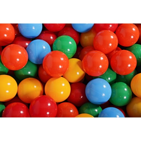 Zestaw Plastikowych Piłeczek 7cm dla Dzieci, Kulki do Basenu 50szt.: Żółte/Czerwone/Pomarańczowe/Zielone/Niebieskie