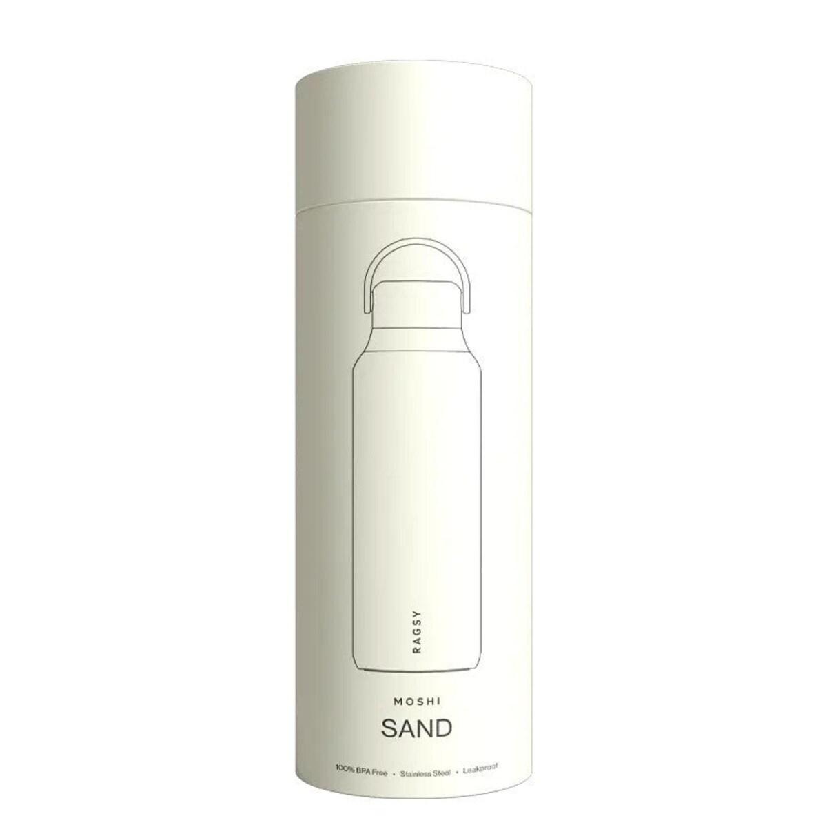 RAGSY MOSHI butelka termiczna z ceramicznym wnętrzem 600 ml, Sand