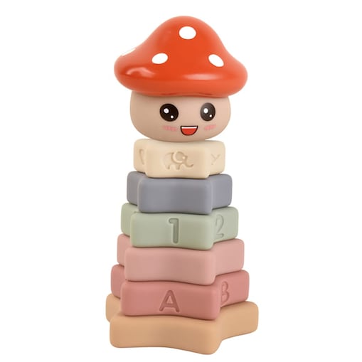 Wieża sensoryczna z grzybkiem - miękkie klocki