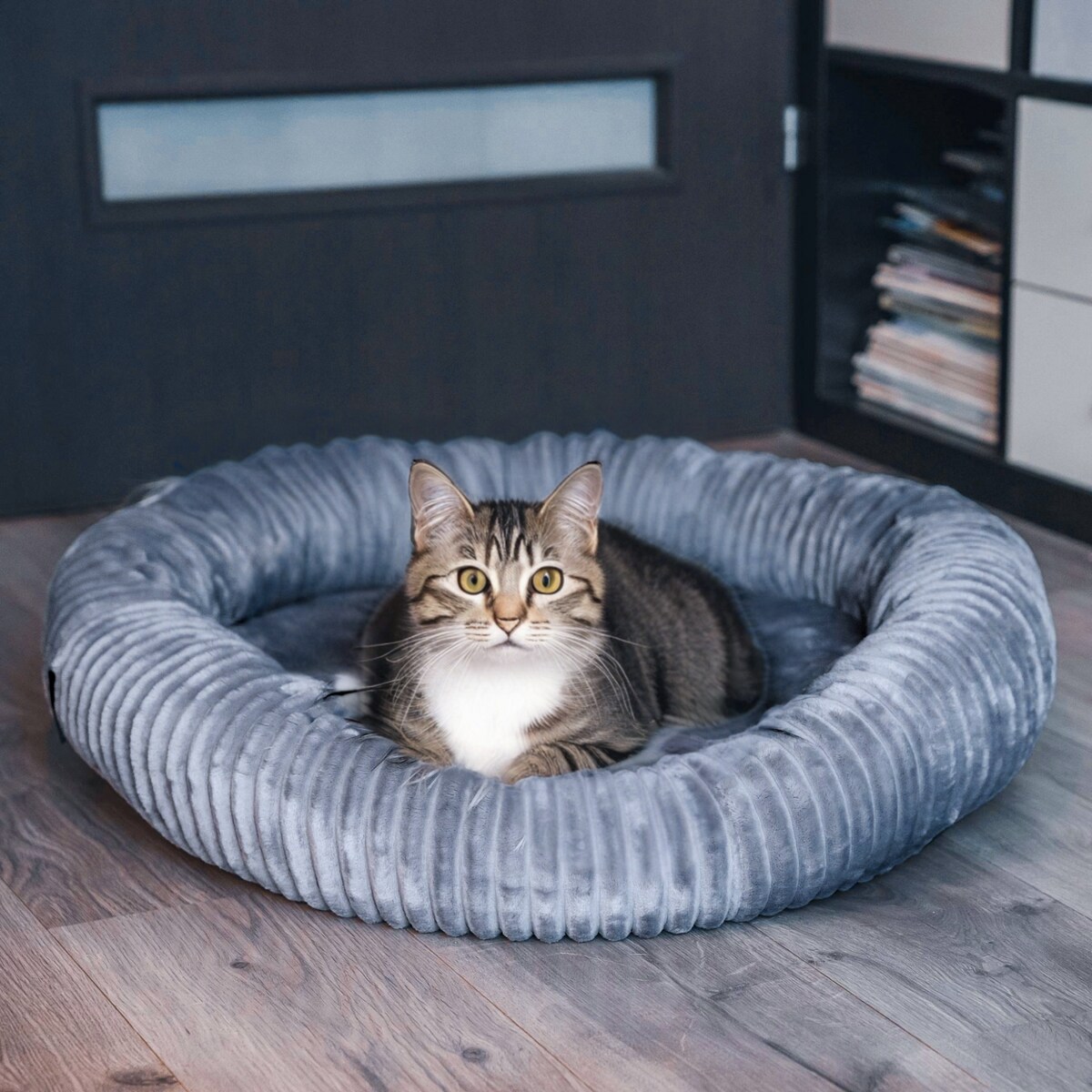 Urocze legowisko dla kota LUNA, 75x65 cm, Grafit