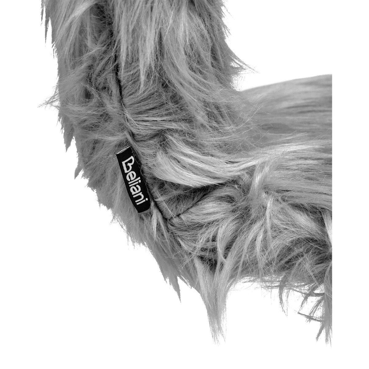 Krzesło obrotowe MARGATE Sztuczne futro Szary