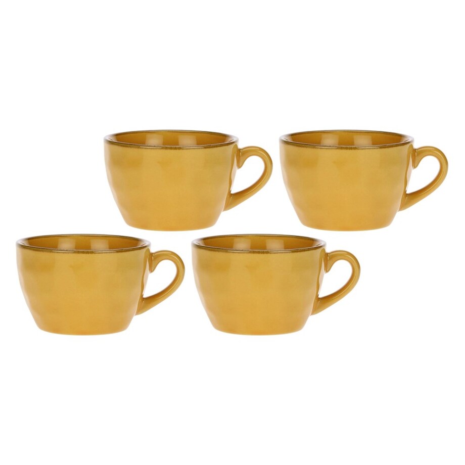 Zestaw 4 kubków śniadaniowych Concerto Ocra - Żółty, 420 ml