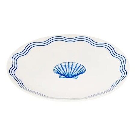 Komplet 6 porcelanowych talerzy deserowych Oceania, 19 cm