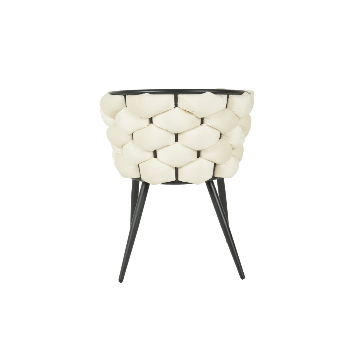 KRZESŁO WELUROWE DO JADALNI SALONU ZOYA BEŻOWE CZARNE NOGI TAPICEROWANE