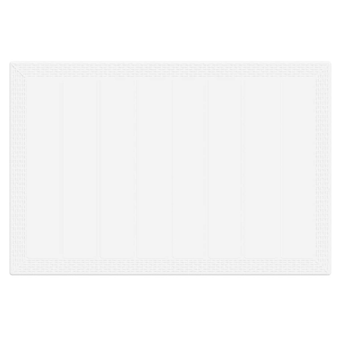 vidaXL Zestaw do jadalni w ogrodzie 5 pcs Biały Rattan Polt