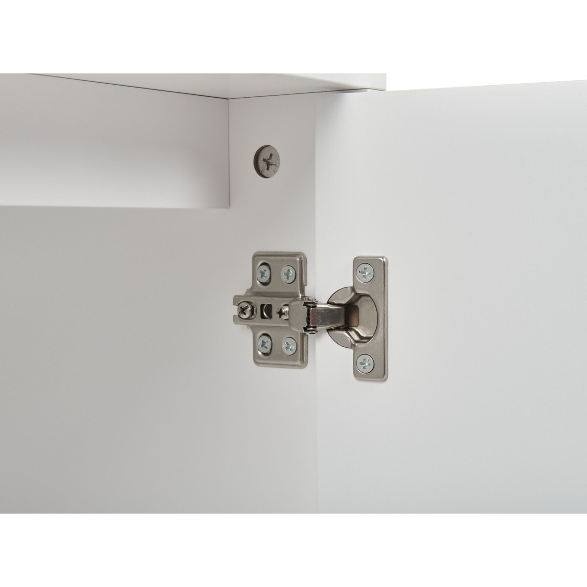 Szafka dwudrzwiowa jasne drewno z białym ALASKA