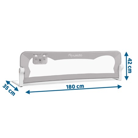 Barierka ochronna do łóżka Nukido bramka blokada 180cm 722400