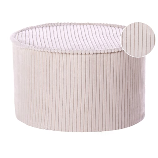 Otomana ZIKRIA Jasnobeżowy Welur