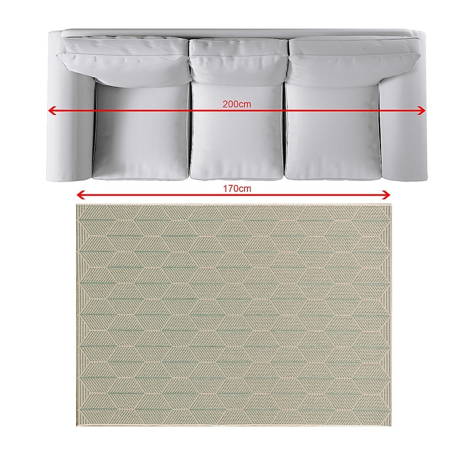 Dywan Cottage wool/spa blue 120x170cm, 120x170cm