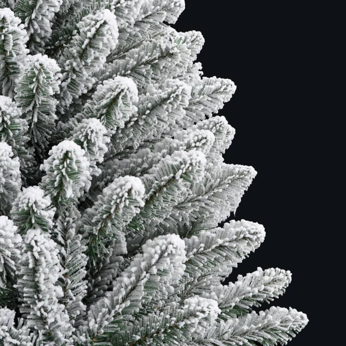 vidaXL Sztuczna choinka zawiasowa, ośnieżona, 120 cm