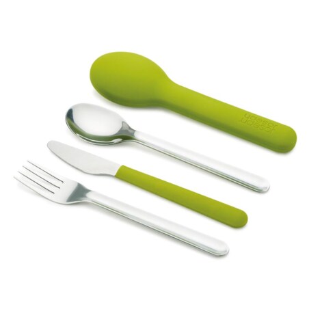 Zestaw sztućców podróżnych w etui zielony GoEat, Joseph Joseph