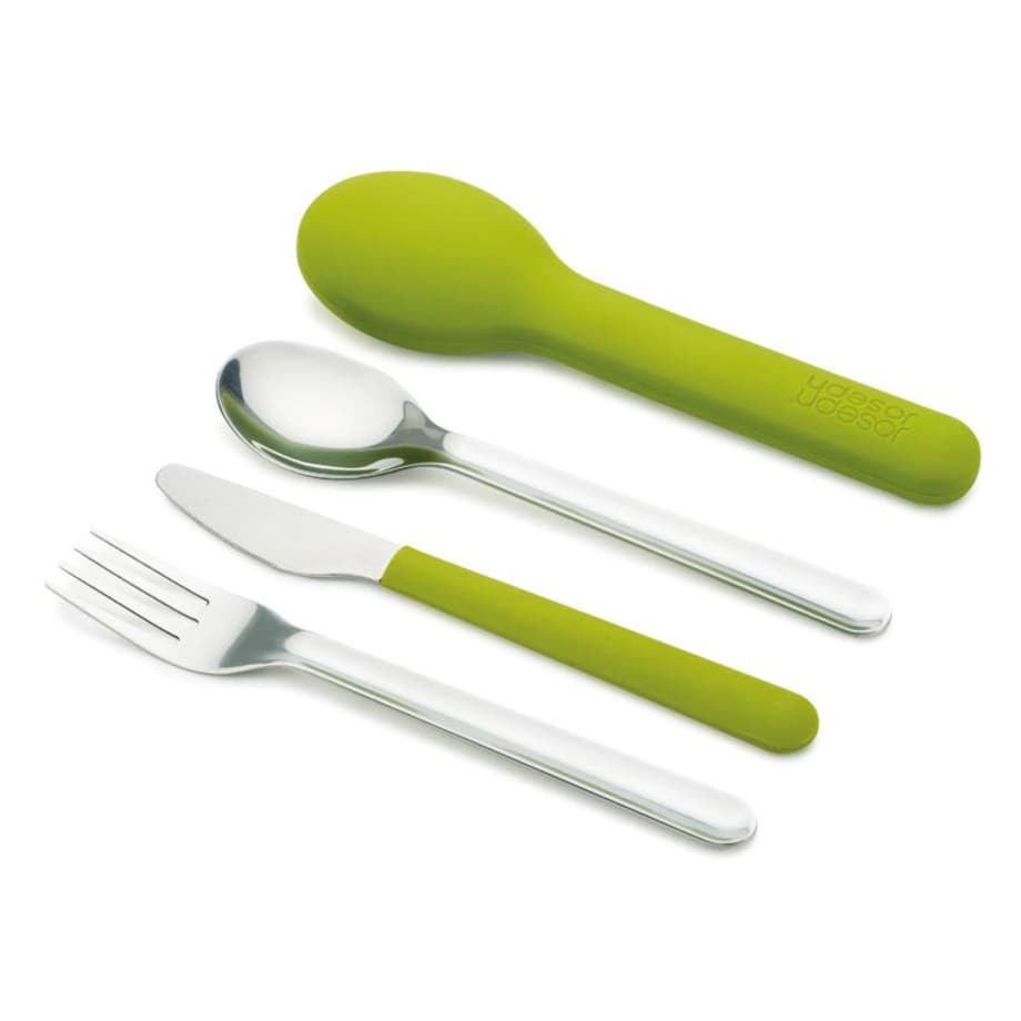 Zestaw sztućców podróżnych w etui zielony GoEat, Joseph Joseph